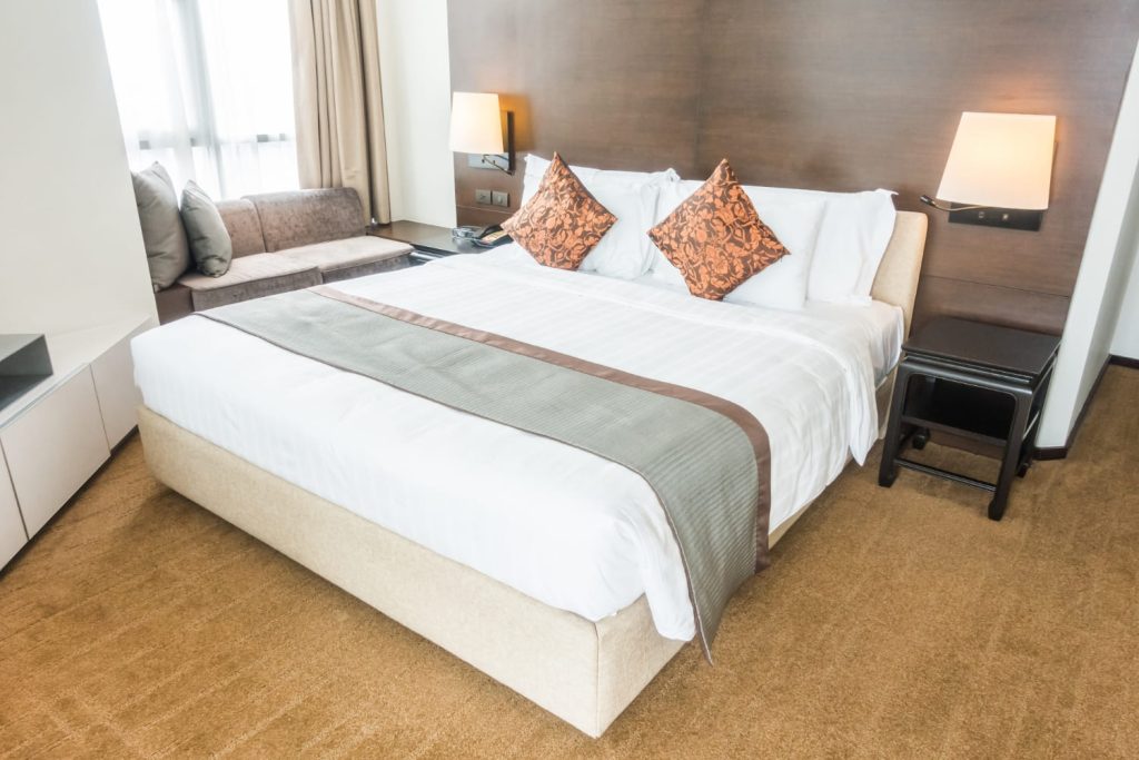New carpet installed in a Dallas-area bedroom